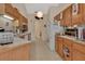 Efficient kitchen with ample counter space, perfect for cooking and meal preparation at 663 E Lansdowne Ave, Orange City, FL 32763