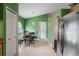 Bright eat-in kitchen featuring a round table, stainless appliances, and storage space at 809 Brightview Dr, Lake Mary, FL 32746