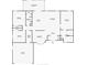 Detailed floor plan showcasing the layout of the home, including room dimensions at 901 Vicksburg St, Deltona, FL 32725