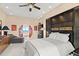 Bright bedroom with tiled floors, and a unique closet feature at 915 Ocean Shore Blvd # 8010, Ormond Beach, FL 32176