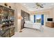 Serene main bedroom featuring access to balcony with ocean views at 915 Ocean Shore Blvd # 8010, Ormond Beach, FL 32176