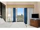 Bright main bedroom with access to balcony with ocean views at 915 Ocean Shore Blvd # 8010, Ormond Beach, FL 32176