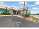 Welcoming entrance to Ocean Jewels Club with well-maintained landscaping at 935 S Atlantic Ave # 505, Daytona Beach, FL 32118