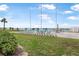 Rooftop deck features tables and chairs with ocean view at 935 S Atlantic Ave # 505, Daytona Beach, FL 32118