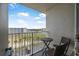 Relax on this breezy balcony with a table and two chairs, perfect for enjoying the outdoor space at 935 S Atlantic Ave # 511, Daytona Beach, FL 32118