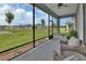 Relaxing screened patio providing scenic views of the lush backyard and neighborhood at 1000 Megano Blvd, Deland, FL 32724
