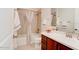 Bathroom features a bathtub, shower, and a vanity with countertop at 112 Chelsea Place Ave, Ormond Beach, FL 32174