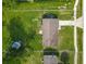 Bird's-eye view of a property with a spacious yard, showing the home's layout and outdoor space at 1203 W 20Th St, Sanford, FL 32771