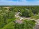 Aerial view of a property with mature trees lining the street in a beautiful suburban area at 1203 W 20Th St, Sanford, FL 32771