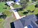 Aerial view of the home in a quiet neighborhood at 1518 Lakeside Dr, Deland, FL 32720