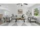 Open living area with lots of light, stylish furniture and contemporary decor at 1518 Lakeside Dr, Deland, FL 32720