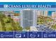 Luxury high-rise condo building featuring 2 bedrooms, 2 baths, and 1775 square feet of living space at 2 Oceans West Blvd # 305, Daytona Beach, FL 32118