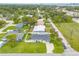 Aerial view of a neighborhood home showing the yard and neighborhood at 203 Fox Pl, Port Orange, FL 32127