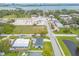 Scenic aerial view showing the home and surrounding community near a large body of water at 203 Fox Pl, Port Orange, FL 32127