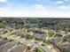Neighborhood aerial view of well-spaced homes with mature trees, creating a peaceful and scenic environment at 2412 Regency Park Dr, Deland, FL 32724