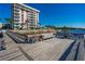 Spacious wooden dock offers waterfront views and recreational opportunities with seating and cleaning station at 2711 N Halifax Ave # 264, Daytona Beach, FL 32118