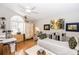 Bedroom with a large vaulted ceiling and a comfortable daybed at 275 Bayou Cir, Debary, FL 32713
