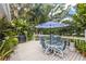 A well-maintained patio with outdoor furniture, providing an ideal space for gatherings and relaxation at 275 Bayou Cir, Debary, FL 32713
