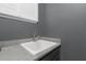 This is a close-up view of the laundry room sink and counter, providing ample space for pre-treating stains at 2948 Bella Flore Ter, New Smyrna Beach, FL 32168