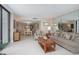 Spacious living room connects seamlessly to the dining area, creating an open floor plan at 3043 S Atlantic Ave # 204, Daytona Beach, FL 32118