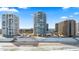 Beachfront condo complex featuring a private beach, pool, and ample parking at 3047 S Atlantic Ave # 1805, Daytona Beach, FL 32118