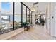 Bright lobby featuring a cozy seating area and modern lighting at 3047 S Atlantic Ave # 1805, Daytona Beach, FL 32118