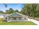 Charming, newly built single-Gathering home featuring a covered front porch, green lawn, and modern two-tone exterior at 349 Baker Ave, Lake Helen, FL 32744