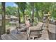 Inviting backyard deck featuring comfortable seating, creating a relaxing outdoor living space at 535 Black Ironwood Dr, Deland, FL 32724