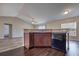 Kitchen peninsula featuring wood cabinets, countertop, and a black dishwasher at 6 Laurel Pass Ct, Ocala, FL 34480