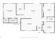 Detailed floor plan showcasing the layout of the house, including the living room, kitchen, and bedrooms at 833 Lucerne Cir, Ormond Beach, FL 32174