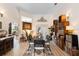 Dining room featuring modern decor, built-in storage, and ample natural light at 940 Glenwood Rd, Deland, FL 32720