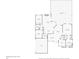 Floor plan of the residence with the room dimensions, including the kitchen, bedroom, and living room at 940 Glenwood Rd, Deland, FL 32720