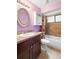 Bathroom featuring a vanity and tiled shower-tub combo at 1018 E Gaucho Cir, Deltona, FL 32725