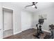Well-lit room with ceiling fan and closet at 1227 Victoria Hills N Dr, Deland, FL 32724