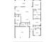 Detailed floor plan showcasing the layout of the house, including the kitchen, bedrooms, and living spaces at 1227 Victoria Hills N Dr, Deland, FL 32724