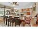 Open dining room showcasing seamless flow into the kitchen area at 1310 Pup Fish Ln, Deland, FL 32724