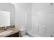 Bathroom featuring a single sink vanity and a shower-tub combination at 1683 10Th Ave, Deland, FL 32724