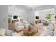 Bright and airy living room with neutral decor and comfortable seating, perfect for relaxing and entertaining guests at 1683 10Th Ave, Deland, FL 32724