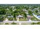 Aerial view shows location of property on a quiet street, as well as context to local neighborhood at 18 S Shell Rd, Debary, FL 32713