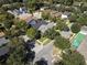 Aerial view of the home and neighborhood at 202 W Chancery Ln, Deland, FL 32724