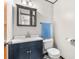 Bathroom features updated vanity, modern fixtures, and a framed mirror at 2127 3Rd Ave, Deland, FL 32724