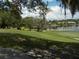Picturesque golf course by the lake with mature trees, scenic greenery, and luxurious lakeside homes at 217 Lourdan Ct, Debary, FL 32713