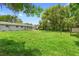 Expansive backyard with lush green grass, offering ample space for outdoor activities and potential for customization at 220 N Julia Ave, Deland, FL 32720