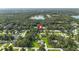 Scenic aerial view of a home nestled among trees, near a lake with picturesque surroundings at 2250 Davis Dr, New Smyrna Beach, FL 32168
