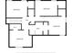 Upstairs floor plan with bedrooms, walk-in closet, bathroom, and hall at 2708 Smithfield Dr, Orlando, FL 32837
