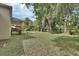 Expansive backyard featuring a well-maintained lawn and mature trees, creating a private outdoor space at 2770 Red Wing Vlg, Deland, FL 32720