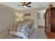 Bedroom featuring a ceiling fan, closet, and window with natural light, creating a comfortable retreat at 2770 Red Wing Vlg, Deland, FL 32720