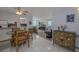 Spacious living room featuring a dining area, ocean view, and stylish furnishings at 2800 N Atlantic Ave # 1716, Daytona Beach, FL 32118
