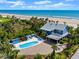 Beautiful oceanfront home featuring a private pool and carport with stunning views of the ocean at 2833 S Atlantic Ave, Daytona Beach, FL 32118