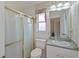 Bathroom featuring shower stall and vanity at 2880 Boyd Ct, Deltona, FL 32738